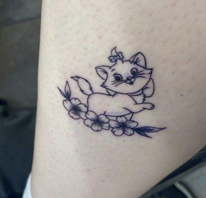 Cat tattoo ($150)