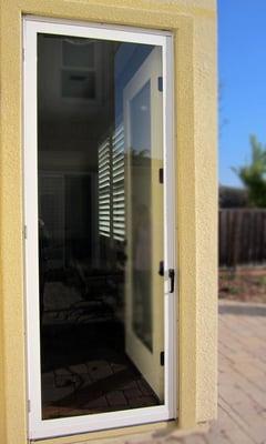 Soundproof exterior interior residential door.