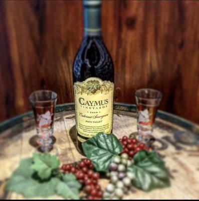 Caymus Cabernet wine