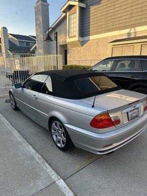 2001 BMW 325ci with 20% tint