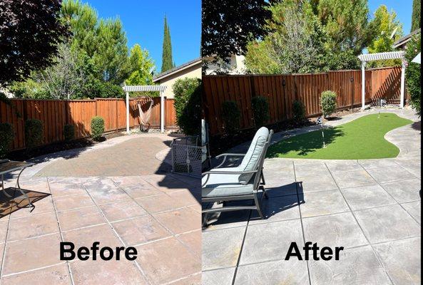 Patio project : Before and after pics