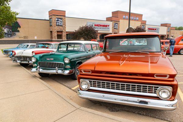 Cars and coffee at Midwest Dream Car Collection!