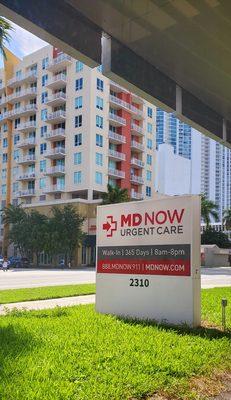 From the patient room window looking onto Biscayne Blvd.