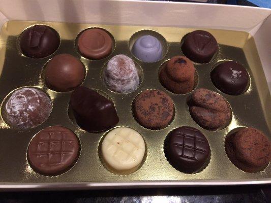 16 of assorted truffle box