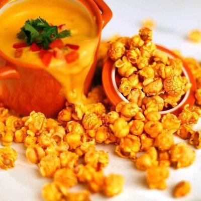 Try out our delicious Nacho Cheese Popcorn!