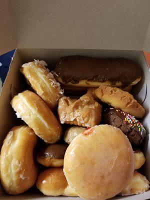 One of the better tasting donut shops around. This dozen was $11.75