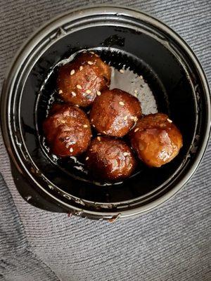 Korean BBQ Meatballs. Yum!