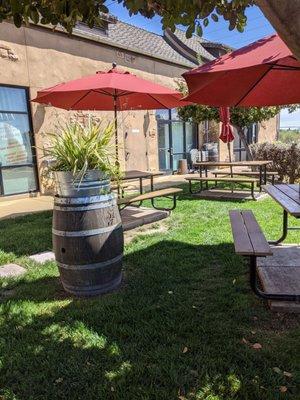 Shared patio area in the back.