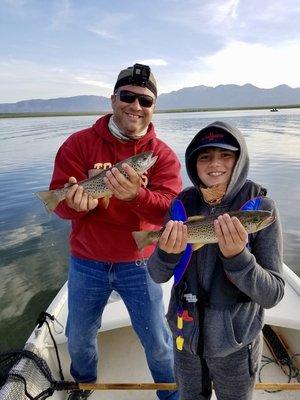 A pair of nice brown trout caught on the fly at McGee.  Released... Keep Crowley Brown!