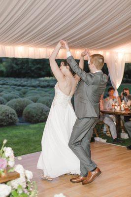 A few of our dance moves (with faces obscured for a little bit of privacy). Photo by Tetiana Photography.