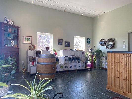 The tasting room