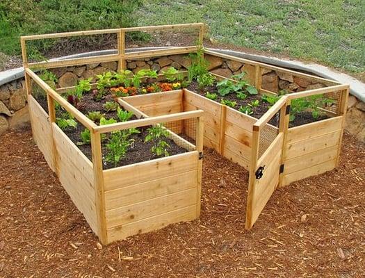 Custom gardens and raised beds