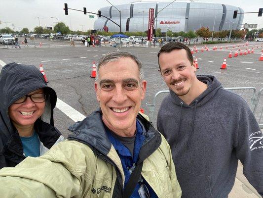 Matt and his team at the Cardinals Stadium