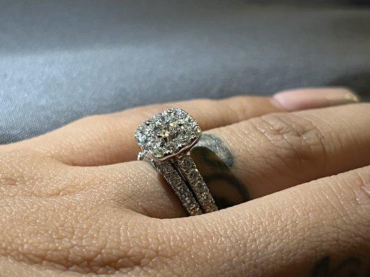 Beautiful diamond ring .