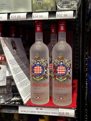 Royale de Monte Carlo vodka & it's Tasting Notes on the shelf @ Gulf Liquors 1681 Alton Rd, Miami Beach, FL  33139, United States