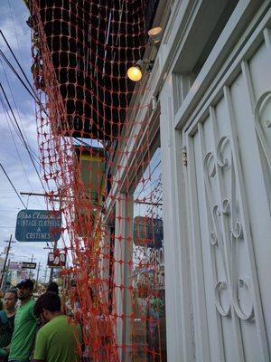 How businesses protect their windows from thrown cabbages