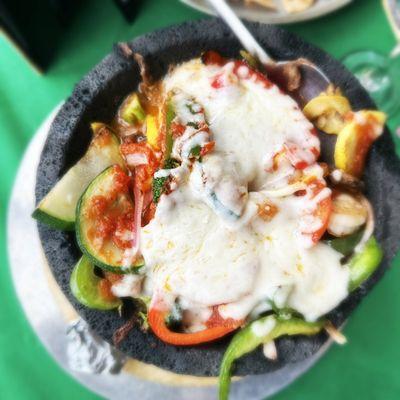 Molcajete with shrimp