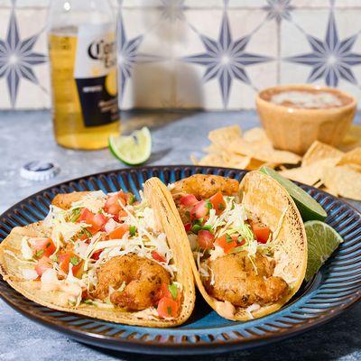 Baja Beer-Battered Shrimp Two Taco Plate