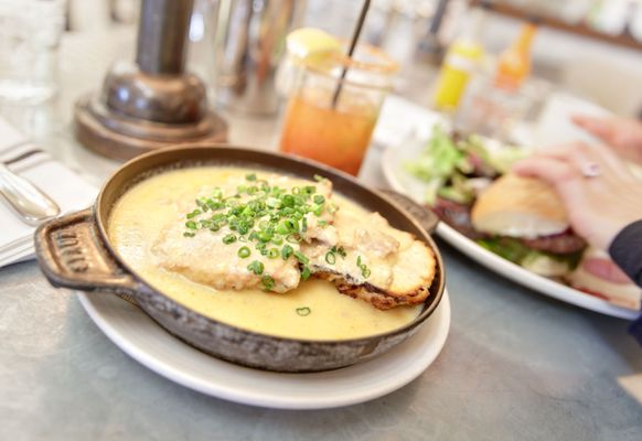 Biscuits-N-Gravy $11 "buttermilk biscuit, sausage gravy"... tastes like liver