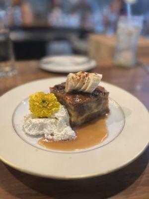 Banana Fosters bread pudding