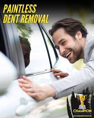 Say goodbye to dents and hello to perfection with our mobile paintless dent removal service! Text us your dent!