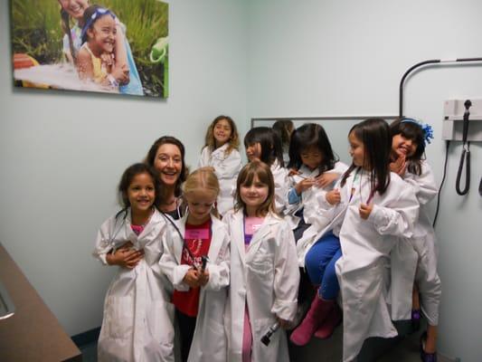 Dr. Fresno had a whole team of pediatric residents for herself. What a great feeling to serve as a role model for the Daisies.