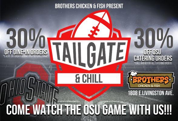 Come watch the games at Brother's Chicken & Fish