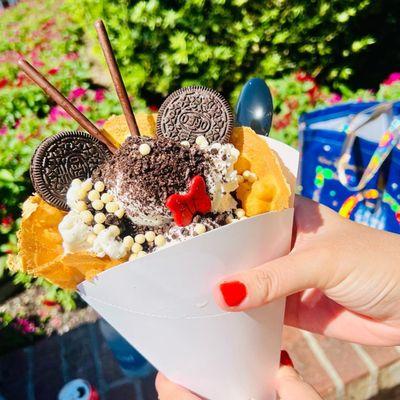 Mickey Waffle Sundae