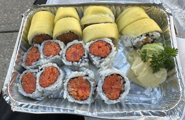 Hawaiian Roll, Spicy Tuna Roll