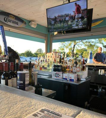 Outside bar area