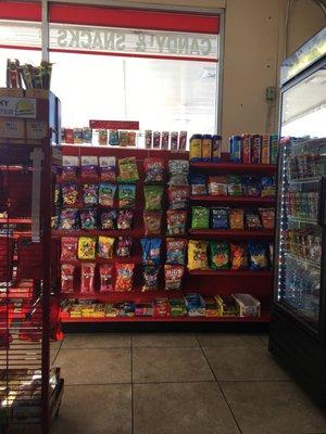 Photo of some snacks available at. Ron's Blvd Shell