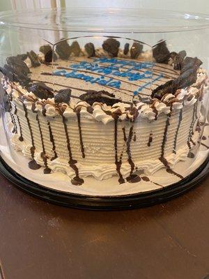 Oreo Blizzard cake! $42.39 for the largest size they have (18 inch?)