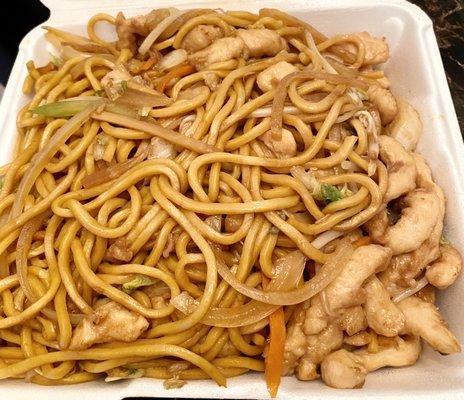 Chicken Lo Mein Dry (light sauce)