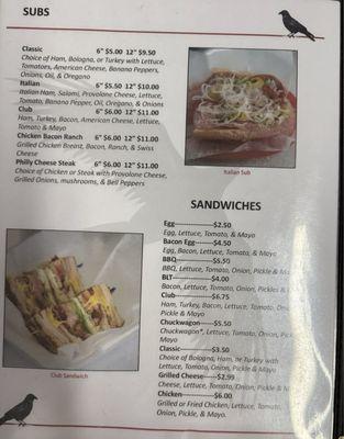 Menus