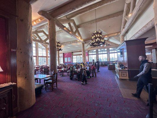 Entrance to dining area at Carol's Dollar Mountain Day Lodge.