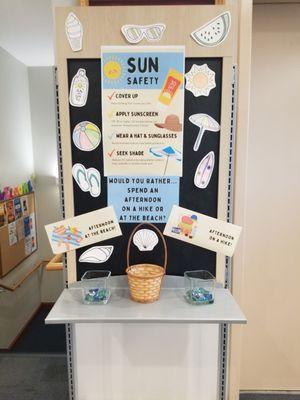 Sun safety display