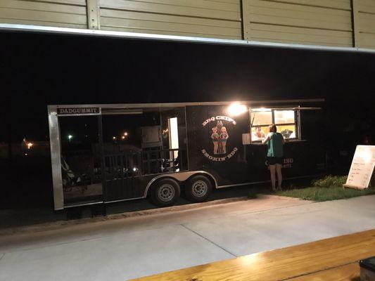 Various food trucks on site