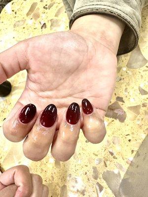 Ombre black/burgundy by Vivian