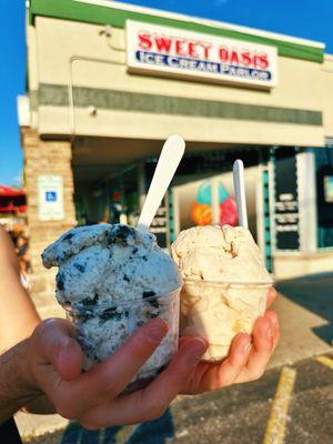 Cookies and cream and carrot cake