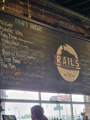 Rails beer menu