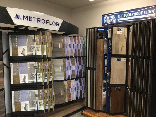 COREtec and Metroflor
 Largest selection of waterproof flooring