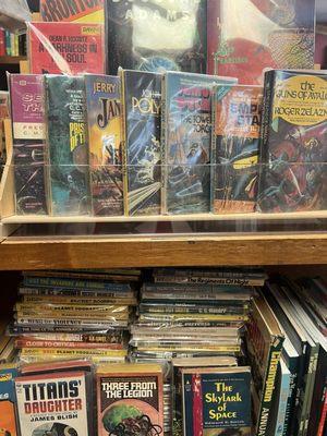 Science fiction paperbacks