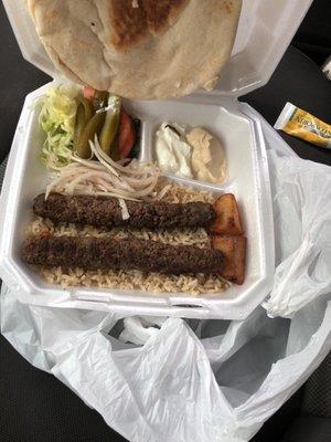 Dry kofta platter