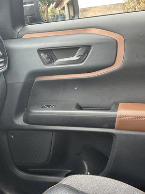 door panel not wiped down