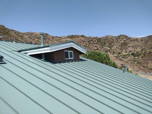 Title 24 Metal Standing seam roof installation