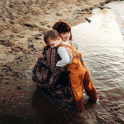 Family photography at the beach