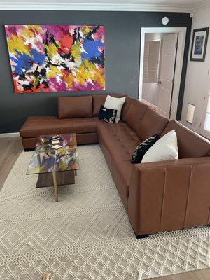 Custom Leather Couch from Valley Leather