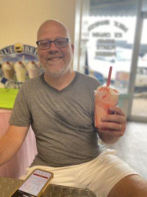 Strawberry shortcake milkshake