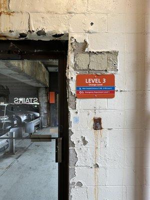 Decrepit parking garage