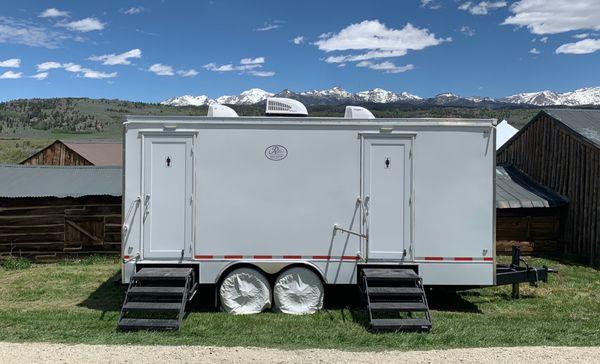 6 stall restroom trailer in Pinedale Wyoming